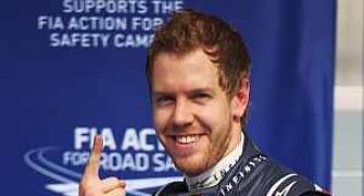 Vettel and Red Bull on pole in Bahrain