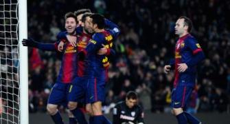 Barca six clear at the top as Atletico stumble