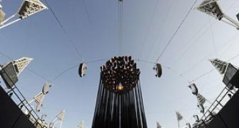 London 2012 Olympic flame relocated