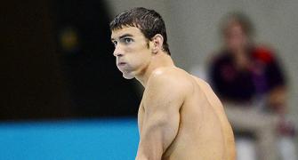PHOTOS: Phelps's golden era on wane as records fall