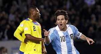 Messi sends Argentina top in World Cup qualifying