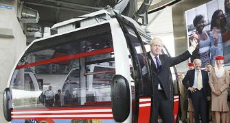 London Game's first cable car lifts off