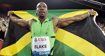 Blake fails to break season's 100m record set by Bolt