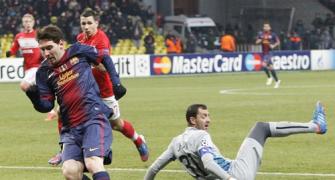 Messi goes second in Champions League scoring chart