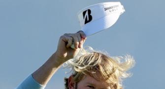 Augusta Masters: Snedeker, Cabrera share lead