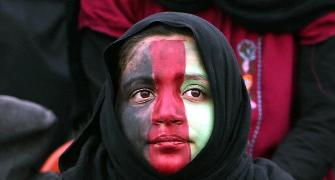 PHOTOS: Afghanistan-Pakistan soccer match bright point in tumultuous history