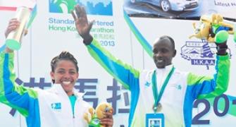 Kenya's Maisei third time lucky in Hong Kong marathon