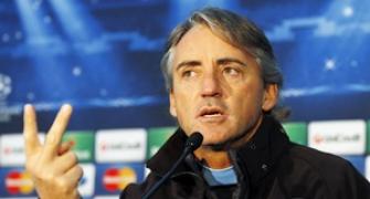 Mancini not looking at the table for another month