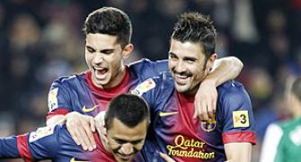 King's Cup: Barca maul Cardoba 5-0 after Villa double