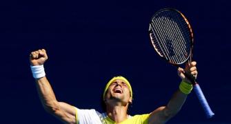 Pix: Djokovic overcomes Berdych; Sharapova marches on