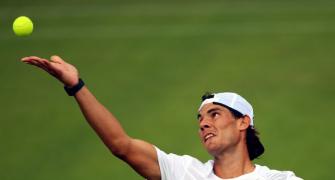 Nadal happy to arrive at Wimbledon on two knees