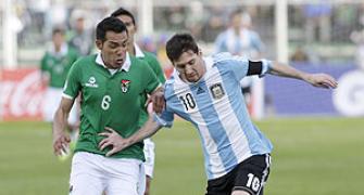 Messi's Argentina slip, Venezuela close to World Cup spot