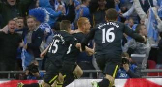 Late Watson goal gives Wigan FA Cup triumph over Man City