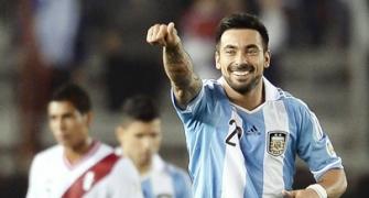 WC Qualifiers: Lavezzi scores two as Argentina make light of Messi absence