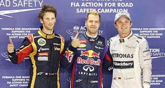 Singapore GP: Vettel takes pole position
