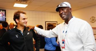 Look who dropped in to support Roger Federer at US Open...