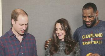 PHOTOS: Prince William and Kate attend NBA game