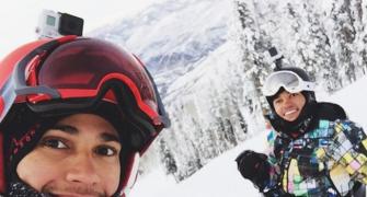 Fast and furious Lewis Hamilton hits ski slopes sans girlfriend