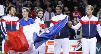 Davis Cup: France and Switzerland celebrate 3-0 leads, Serbia dumped