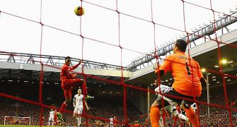 EPL PHOTOS: Super Sturridge keeps Liverpool in title hunt; Toons bt Villa