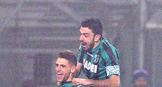 Serie A: Milan stunned by Sassuolo teenager Berardi, fall to 12th