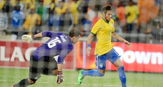 Friendlies: Brazil fired by Neymar hat-trick; England struggle vs Denmark