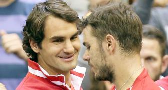 Ahead of Davis Cup final, Federer-Wawrinka play down London row