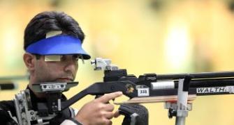 Bindra draws blank in tough opening day for Indian shooters