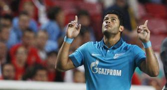 Champions League: Hulk, Witsel help Zenit win at Benfica