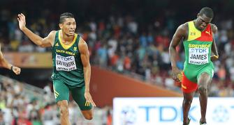 PHOTOS: South Africa's Van Niekerk stuns champions to win 400m