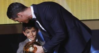 Ronaldo says his son is a Messi fan