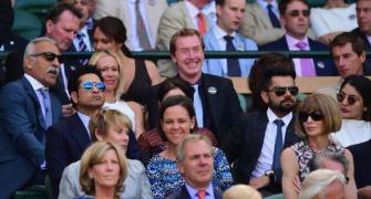 Photos: Tendulkar, Kohli enjoy English summer at Wimbledon