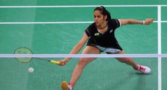 India Open: Saina in semis; Sugiarto stuns Lin Dan