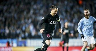 Champions League PIX: Ibra's PSG thrash Malmo; Atletico in last 16