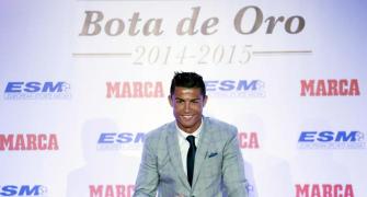 Insatiable Ronaldo collects fourth Golden Shoe award