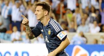 PHOTOS: Messi, Aguero strike braces as Argentina thump Bolivia