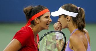 PHOTOS: Sania-Hingis storm into US Open final