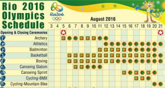 Check out the Rio Games schedule