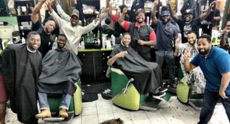 Phelps's selfie puts Atlanta barbershop on world map