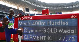 Athletics: Clement wins 400m hurdles but Culson in tears