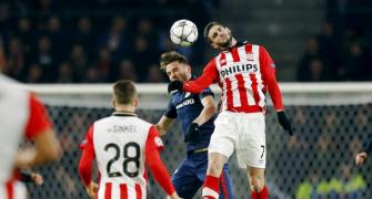 PHOTOS: Ten-man PSV hold on to frustrate Atletico Madrid