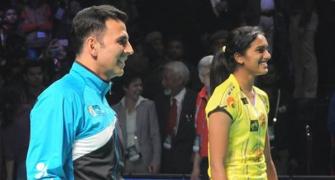 PBL final PHOTOS: It's Akshay-Sindhu v Abhishek-Jwala