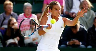 Cibulkova on a roll, while Bouchard loses her cool