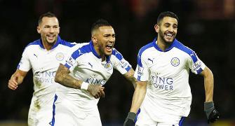EPL PHOTOS: Mahrez sends Leicester clear, Spurs held by Arsenal
