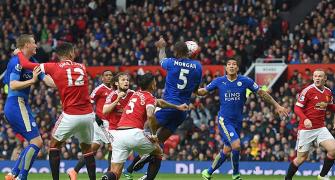 EPL PIX: Leicester draw at United; Ayew teaches Liverpool a lesson