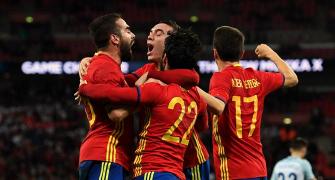 PHOTOS: Spain rally to hold England; Italy vs Germany goalless
