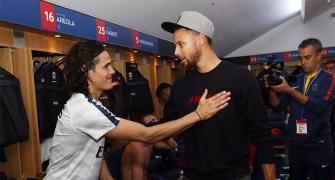 Football Briefs: PSG sink St Etienne as NBA great Curry watches