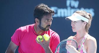 India at Australian Open: Paes-Hingis pair out