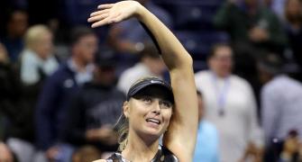 Sharapova back in business on and off court