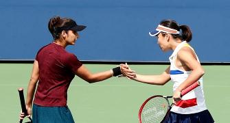 Sania and China's Peng enter US Open semis